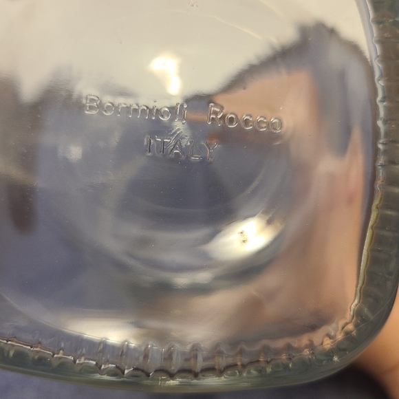 Bormioli Rocco Italy Frigoverre Glass Water Juice Pitcher Jug Carafe Blue Cap - Picture 4 of 4